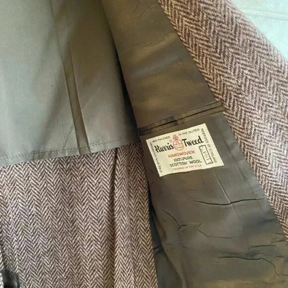 Vintage Adam’s Row Harris Tweed Wool Blazer Jacket Sports Coat Size 42R - Picture 4 of 13